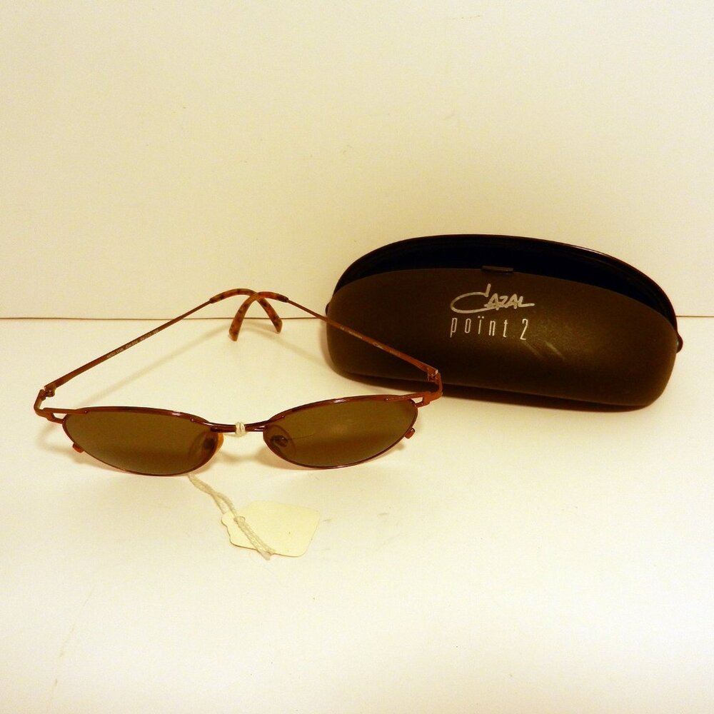 Cazal Point 2 MOD 1118COL.614 Large Iron BronzeTortoise NOS Sunglasses Rare 3567